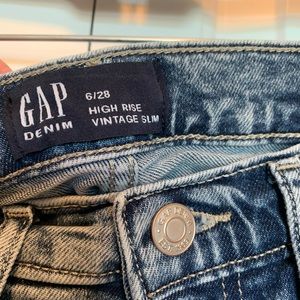 Gap High Rise Vintage Slim Jeans